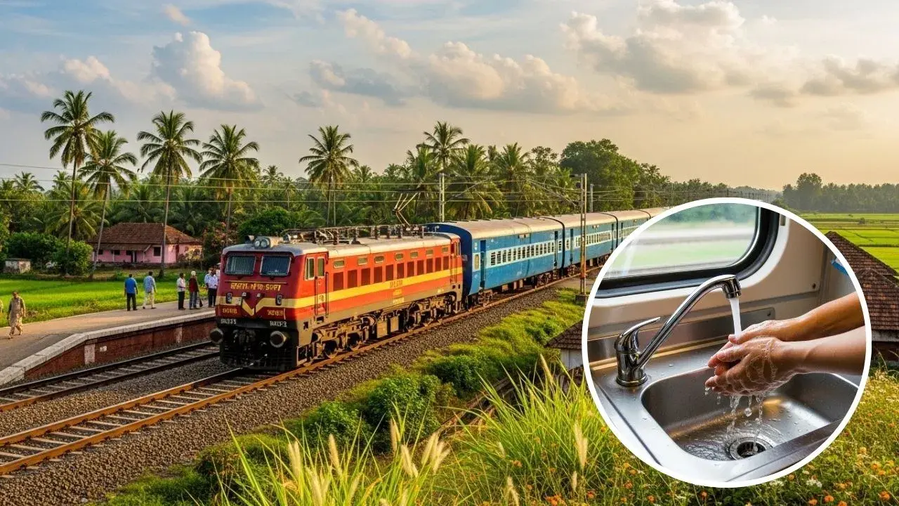 <p><span style="color: rgb(224, 62, 45);" data-mce-style="color: rgb(224, 62, 45);"><strong>ચાલતી ટ્રેનમાં નળ ખોલતા જ પાણી ક્યાંથી આવે છે?</strong></span> જાણો કોચની અંદરની એ 'સિક્રેટ' જગ્યા</p>