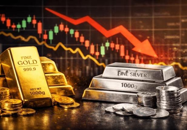 <p><span style="color: rgb(224, 62, 45);" data-mce-style="color: rgb(224, 62, 45);"><strong>સોના-ચાંદીના ભાવનો પરપોટો ફૂટ્યો?</strong></span> રેકોર્ડબ્રેક વધારા બાદ એકાએક ઘટાડો નોંધાયો, ચાંદી સીધી ₹28,000 સસ્તી થઈ</p>