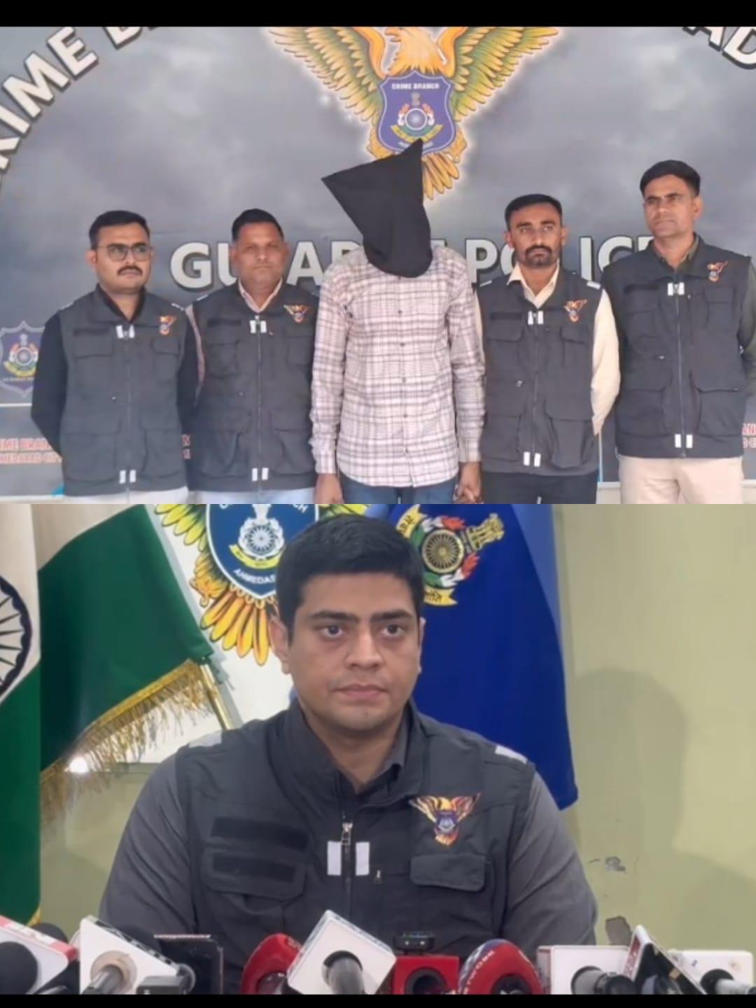 <p><span style="color: rgb(224, 62, 45);" data-mce-style="color: rgb(224, 62, 45);"><strong>2021 થી ફરાર રાયપુરનો મોસ્ટ વોન્ટેડ હત્યારો અમદાવાદમાં છુપાયો હતો.....</strong></span>ક્રાઇમ બ્રાન્ચે બાતમીના આધારે ઝડપ્યો</p>