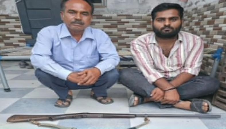 <p><strong>વાવ-થરાદમાં બર્થડે પાર્ટીમાં હવામાં ફાયરિંગ: <span style="color: rgb(224, 62, 45);" data-mce-style="color: rgb(224, 62, 45);">SOG એ બે પરપ્રાંતીય શખ્સોની કરી ધરપકડ</span></strong></p>