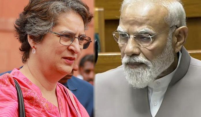 <p><span style="color: rgb(224, 62, 45);" data-mce-style="color: rgb(224, 62, 45);"><strong>ભાષણ મોટું પણ વિઝન જૂનું.... </strong></span>લોકસભામાં પીએમના વક્તવ્ય બાદ પ્રિયંકા ગાંધીનું તીખું નિવેદન</p>