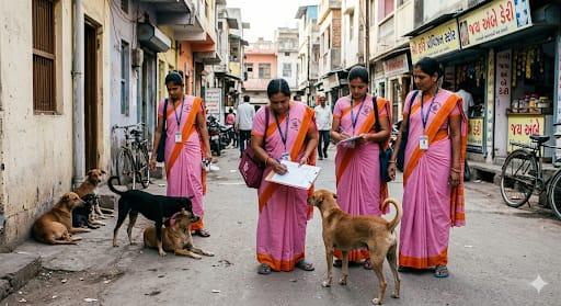 <p><strong>આંગણવાડી બહેનો હવે ગણશે રખડતા કૂતરા: <span style="color: rgb(224, 62, 45);" data-mce-style="color: rgb(224, 62, 45);">સરકારના નવા પરિપત્રથી વિરોધનો વંટોળ</span></strong></p>