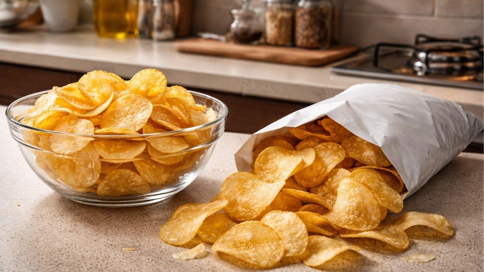 <p><span style="color: rgb(224, 62, 45);" data-mce-style="color: rgb(224, 62, 45);">બજાર જેવા કરારા આલુ ચિપ્સનું અસલી ફોર્મ્યુલા</span> – 3 સિક્રેટ અપનાવો, ઘરે જ બનાવો પરફેક્ટ ક્રિસ્પી ચિપ્સ</p>