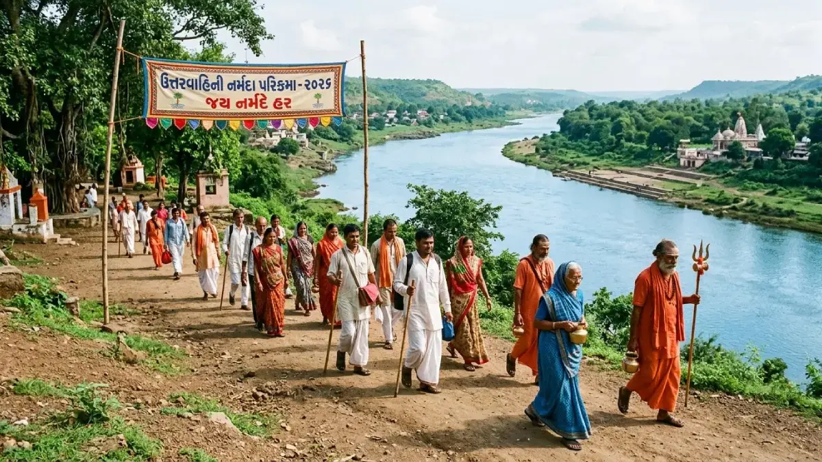 <p><strong><span style="color: rgb(224, 62, 45);" data-mce-style="color: rgb(224, 62, 45);">નર્મદા ઉત્તરવાહિની પરિક્રમા: </span>ભીડને નિયંત્રિત કરવા વહીવટી તંત્ર સજ્જ, રજિસ્ટ્રેશન અને લાઈફ જેકેટ ફરજિયાત</strong></p>