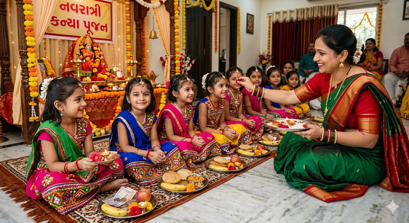 <p><span style="color: rgb(224, 62, 45);" data-mce-style="color: rgb(224, 62, 45);"><strong>ઘરમાં આવશે સુખ-સમૃદ્ધિ! </strong></span>મહાઅષ્ટમીએ કન્યા પૂજન કરતી વખતે રાખો આ બાબતોનું ધ્યાન, જાણો પૂરી વિધિ અને સમય... </p>