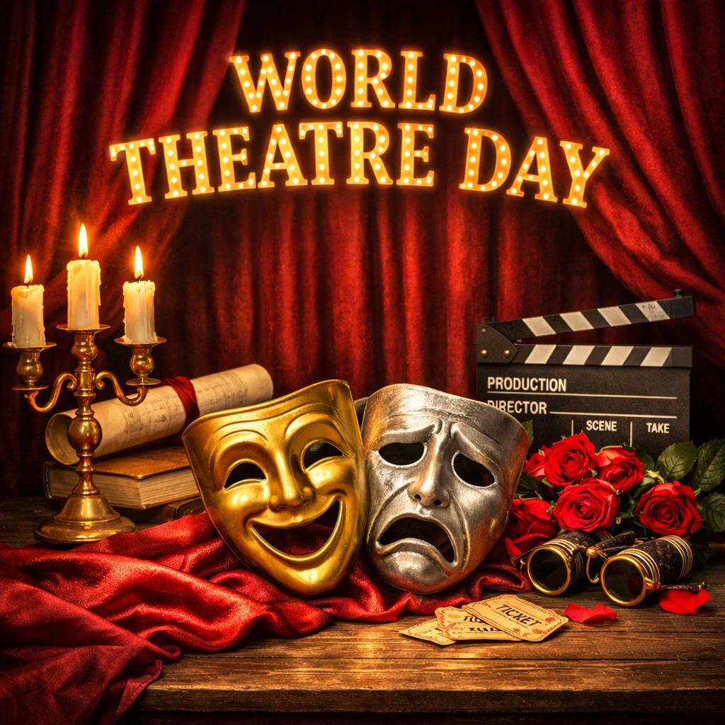 <p>નાટ્યકર્મીઓને પ્રોત્સાહિત કરવાનો, પરંપરાને જાળવી રાખવાનો અને કલાનું સન્માન કરતો આ દિવસ, <span style="color: rgb(224, 62, 45);" data-mce-style="color: rgb(224, 62, 45);"><strong>આજે વિશ્વ રંગભૂમિ દિવસ... </strong></span></p>