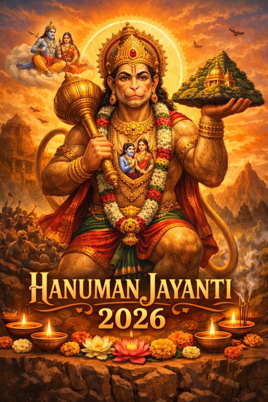 <p><span style="color: rgb(224, 62, 45);" data-mce-style="color: rgb(224, 62, 45);"><strong>Hanuman Jayanti 2026 : </strong></span>બજરંગબલીની કૃપાથી ચમકશે કિસ્મત, આ પવિત્ર વસ્તુઓ ઘરે લાવવાથી આવશે સુખ-સમૃદ્ધિનો આંગણે અવસર... </p>