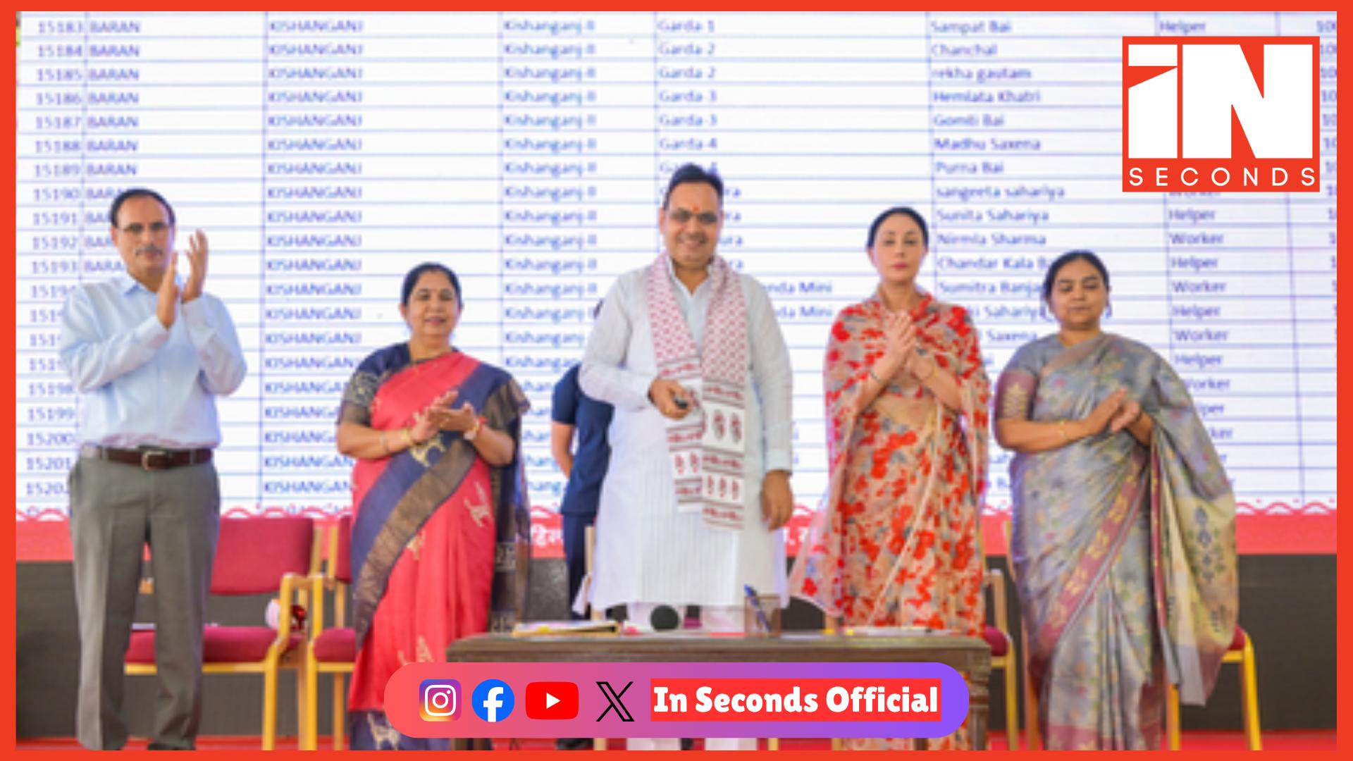 <p><strong><span style="color: rgb(224, 62, 45);" data-mce-style="color: rgb(224, 62, 45);">આંગણવાડી કર્મચારીઓના વેતનમાં 10 ટકાનો વધારો - </span>1.22 લાખ આંગણવાડી કાર્યકરોને ગણવેશ માટે 1,000 રૂપિયા ટ્રાન્સફર કરાયા : રાજસ્થાન</strong></p>