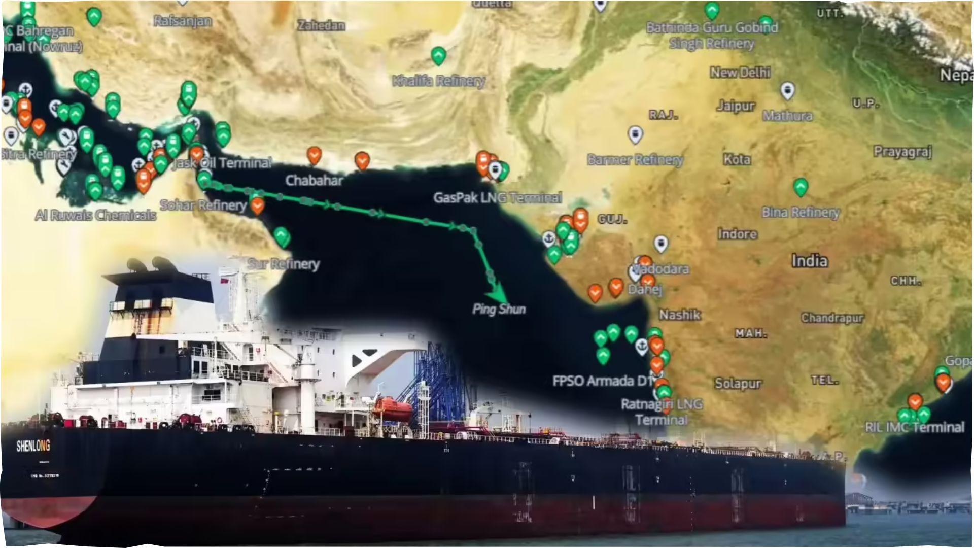 <p><span style="color: rgb(224, 62, 45);" data-mce-style="color: rgb(224, 62, 45);">ભારતમાં 7 વર્ષ પછી આવતી 6 લાખ બેરલ ઈરાની તેલની ટેન્કર અચાનક ચીન તરફ વળી,</span> સમુદ્રમાં કેમ બદલાયો રસ્તો?</p>