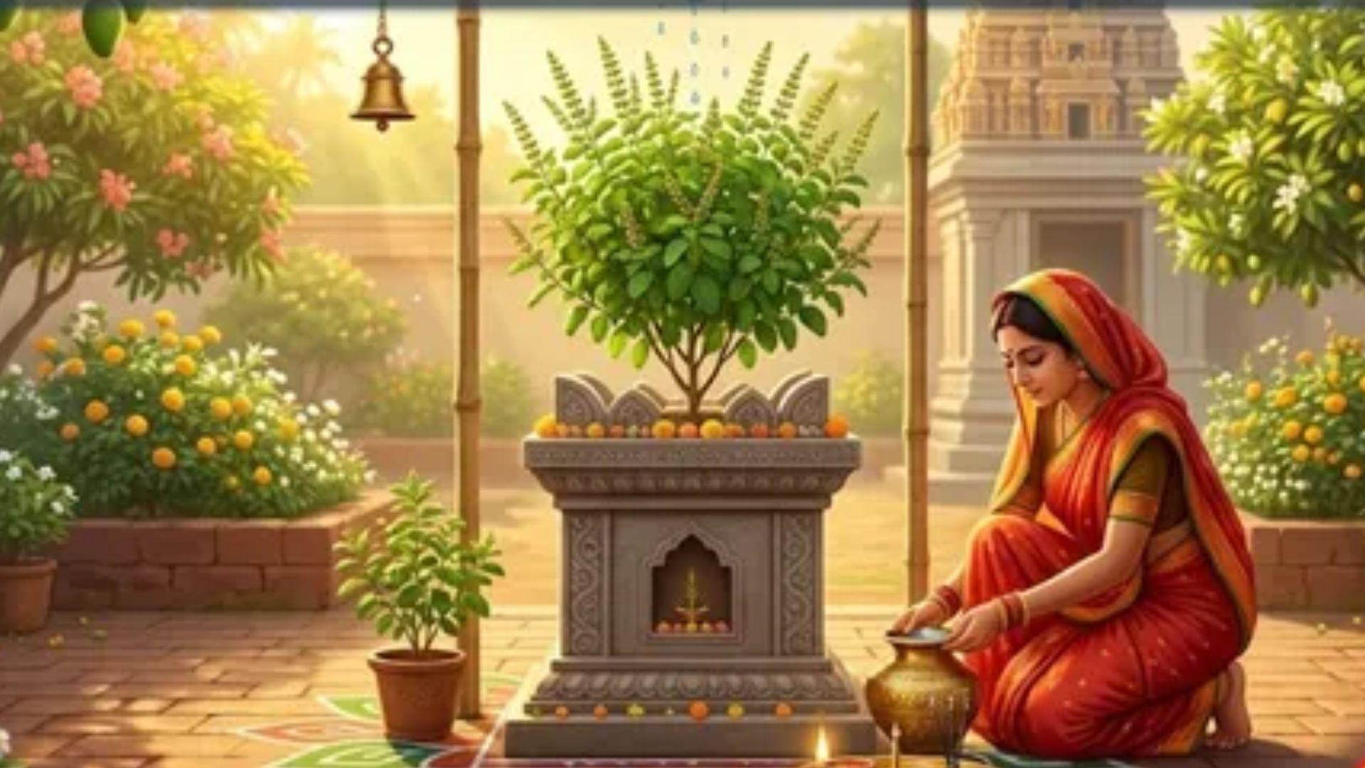 <p><span style="color: rgb(224, 62, 45);" data-mce-style="color: rgb(224, 62, 45);">તુલસીમાં જળ અર્પણ કરતી વખતે આ ભૂલ તમે પણ કરી રહ્યા છો?</span> ઘરની બરકત રોકાઈ જશે</p>