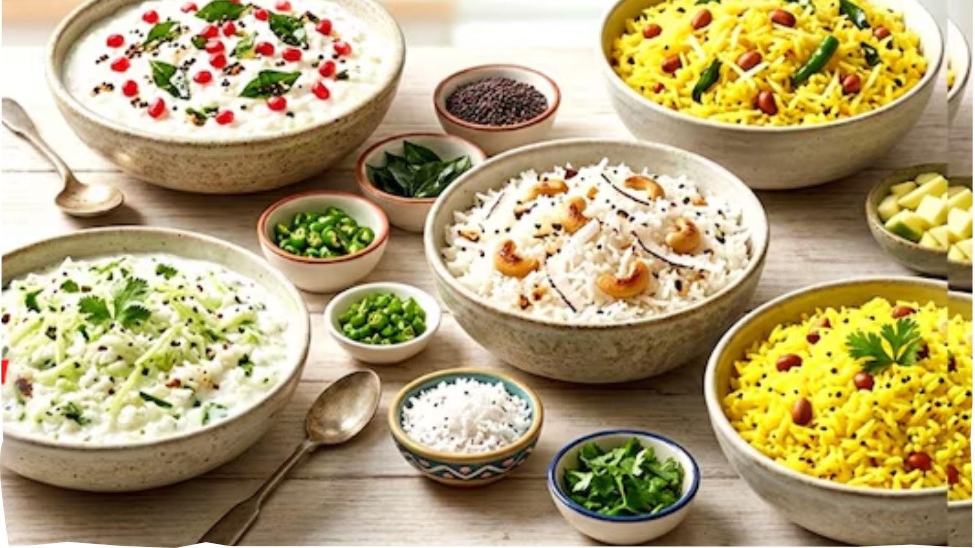 <p><span style="color: rgb(224, 62, 45);" data-mce-style="color: rgb(224, 62, 45);">ગરમીમાં બનાવો આ 5 પ્રકારના ભાત,</span> પાચન સારું રહેશે અને મળશે અનેક ફાયદા</p>